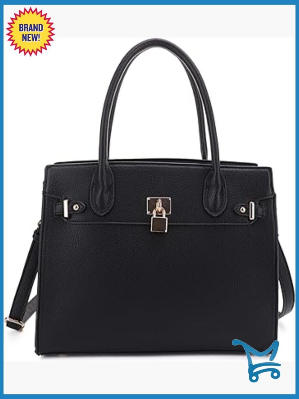 Concealed Carry Satchel Purse with Adjustable Strap and Lockable Compartment